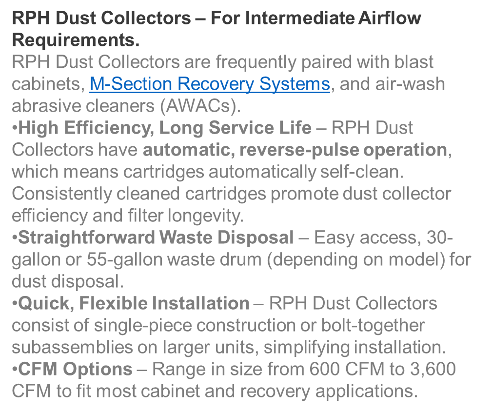 RPH Dust Collectors